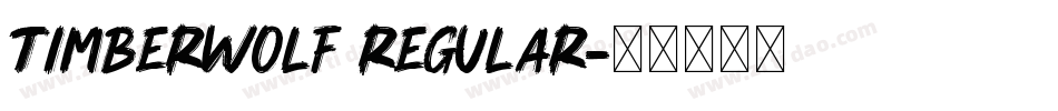 TimberWolf Regular字体转换